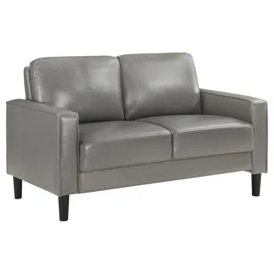 Coaster Co. Of America Ruth Upholstered Track Arm Loveseat Grey