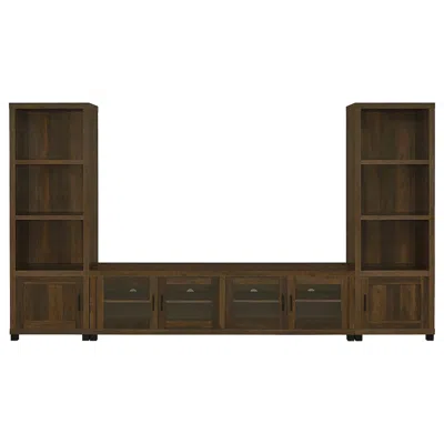 Coaster Co. Of America Sachin 3-piece 79" Tv Entertainment Center Dark Pine