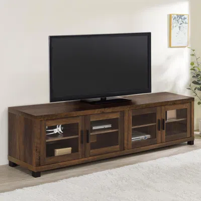 Coaster Co. Of America Sachin Rectangular Tv Console With Glass Doors
