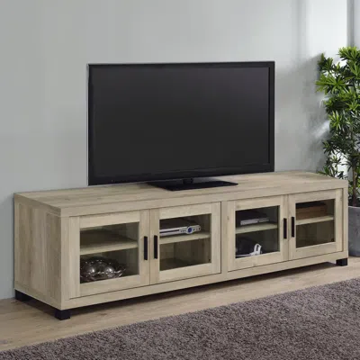 Coaster Co. Of America Sachin Rectangular Tv Console With Glass Doors