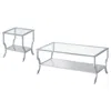 Coaster Co. Of America Saide 2-piece Glass Top Coffee And End Table Set Chrome