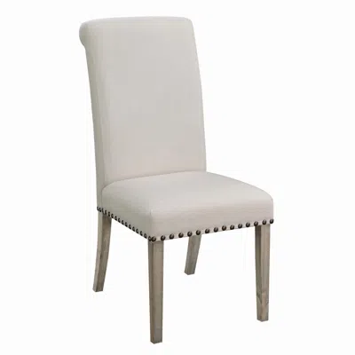 Coaster Co. Of America Salem Upholstered Side Chairs Rustic Smoke And Grey (set Of 2)