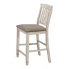 Coaster Co. Of America Sarasota Slat Back Counter Height Chairs Grey And Rustic Cream (set Of 2)