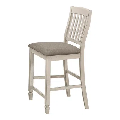 Coaster Co. Of America Sarasota Slat Back Counter Height Chairs Grey And Rustic Cream (set Of 2)