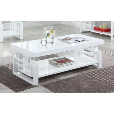 Coaster Co. Of America Schmitt Rectangular Coffee Table High Glossy White