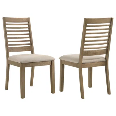 Coaster Co. Of America Scottsdale Wood Dining Side Chair Washed Brown (set Of 2)
