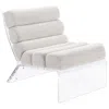 Coaster Co. Of America Serreta Boucle Upholstered Armless Acrylic Chair Ivory In Neutral