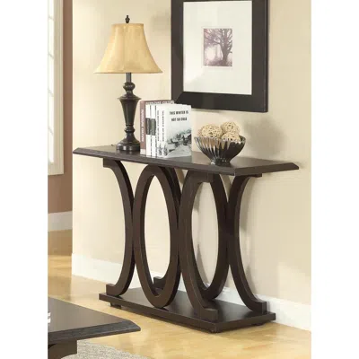 Coaster Co. Of America Shelly C-shaped Base Sofa Table Cappuccino In Brown