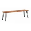 Coaster Co. Of America Sherman Bench Natural Acacia And Matte Black