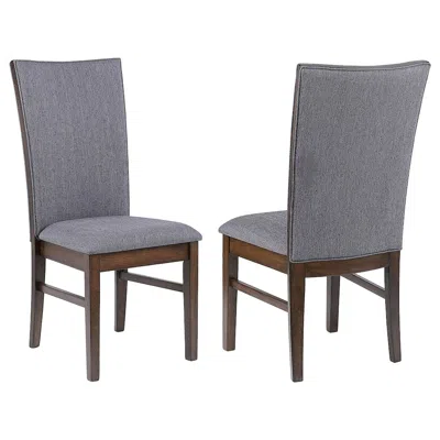 Coaster Co. Of America Sherwood Upholstered Dining Side Chair Grey (set Of 2)