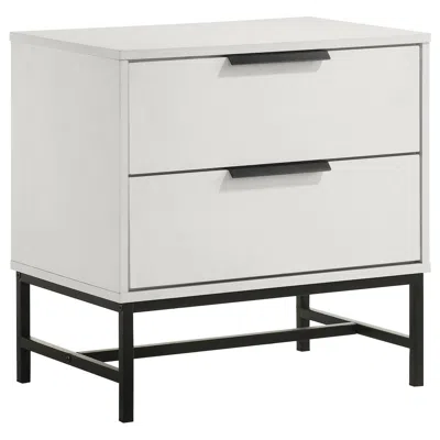 Coaster Co. Of America Sonora 2-drawer Nightstand Bedside Table White