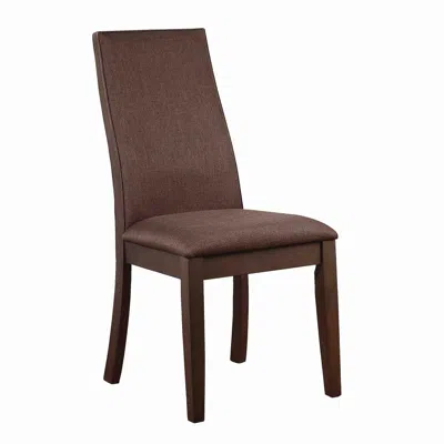 Coaster Co. Of America Spring Creek Upholstered Side Chairs Rich Cocoa Brown (set Of 2)