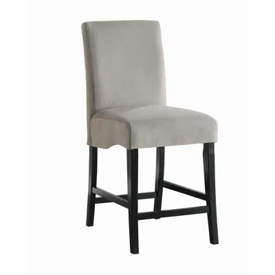 Coaster Co. Of America Stanton Upholstered Counter Height Chairs Grey And Black (set Of 2) In Blue