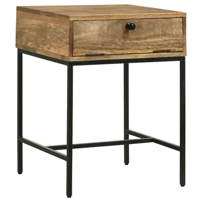 Coaster Co. Of America Stephie Rectangular Side End Table With Storage Honey Brown