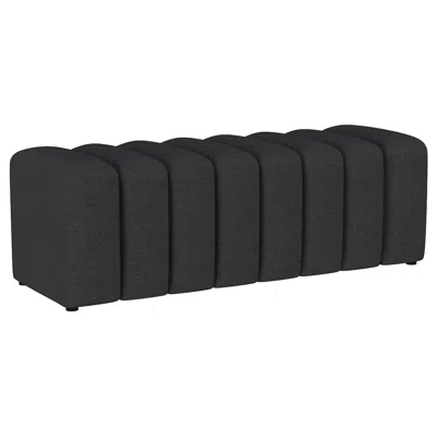 Coaster Co. Of America Summer Fabric Upholstered Tufted Accent Bench Charcoal