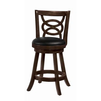 Coaster Co. Of America Swivel Counter Height Stools With Upholstered Seat Cappuccino (set Of 2) In Brown