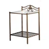 Coaster Co. Of America Sydney 2-shlef Nightstand Antique Brushed Gold