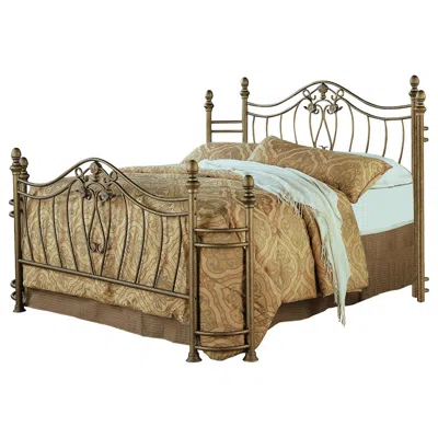 Coaster Co. Of America Sydney Metal Queen Open Frame Bed Brushed Gold