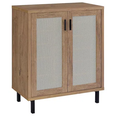 Coaster Co. Of America Teller 11-shelf Engineered Wood Shoe Cabinet Natural Oak