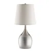 Coaster Co. Of America Tenya Empire Shade Table Lamps Silver And Chrome (set Of 2)
