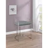 Coaster Co. Of America Thermosolis Acrylic Back Counter Height Stools Grey And Chrome (set Of 2)
