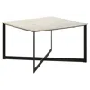 Coaster Co. Of America Tobin Square Marble Top Coffee Table White And Black In Neutral