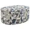 Coaster Co. Of America Tomkins Oval Upholstered Storage Ottoman Indigo Blue In Multi