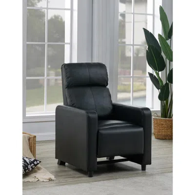 Coaster Co. Of America Toohey Home Theater Push Back Recliner Black