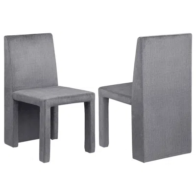 Coaster Co. Of America Tordera Velvet Upholstered Dining Side Chair Grey (set Of 2) In Gray