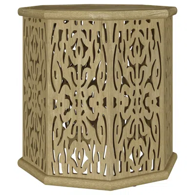 Coaster Co. Of America Torres Octagonal Solid Mango Wood Side Table Natural Brown