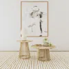 Coaster Co. Of America Touhy 2-piece Round Coffee And End Table Set Natural Mango