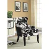 Coaster Co. Of America Trea Cowhide Print Accent Chair Black And White