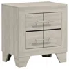 Coaster Co. Of America Trenton 2-drawer Nightstand Bedside Table Rustic Cream