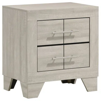 Coaster Co. Of America Trenton 2-drawer Nightstand Bedside Table Rustic Cream