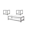 Coaster Co. Of America Trini 3-piece Coffee And End Table Set Black Nickel