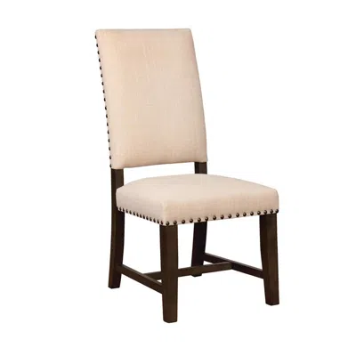 Coaster Co. Of America Twain Upholstered Side Chairs Beige (set Of 2) In Neutral