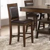 Coaster Co. Of America Upholstered Counter Height Chairs With Footrest (set Of 2) Brown And Walnut