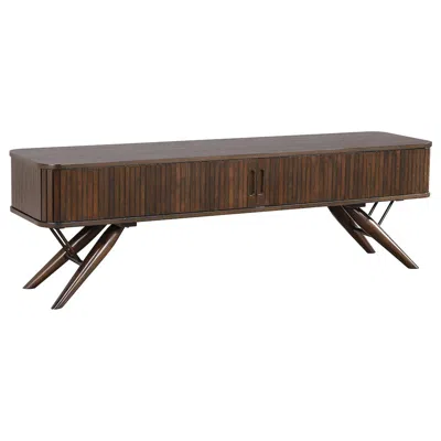 Coaster Co. Of America Valna Wood 71" Tv Stand With Sliding Doors Walnut