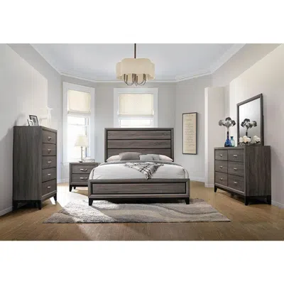 Coaster Co. Of America Watson Queen Bed Grey Oak And Black