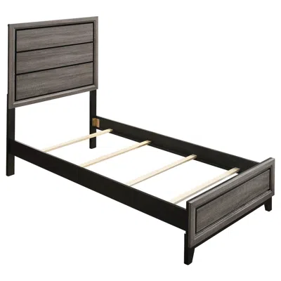 Coaster Co. Of America Watson Wood Twin Panel Bed Grey Oak