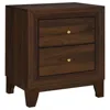 Coaster Co. Of America Welsley 2-drawer Nightstand Bedside Table Walnut In Brown