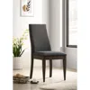 Coaster Co. Of America Wes Upholstered Side Chair (set Of 2) Grey And Dark Walnut