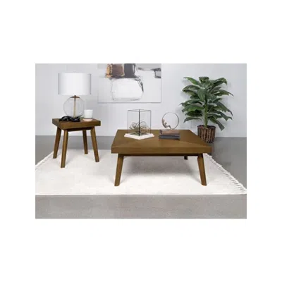 Coaster Co. Of America Westerly 2-piece Square Coffee And End Table Set Walnut In Brown