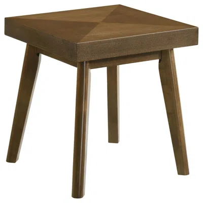Coaster Co. Of America Westerly Square Wood Side End Table Walnut Brown
