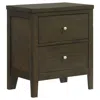 Coaster Co. Of America Wilkes 2-drawer Nightstand Bedside Table Dark Cocoa