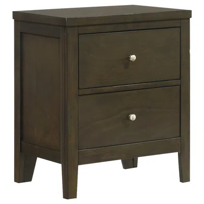 Coaster Co. Of America Wilkes 2-drawer Nightstand Bedside Table Dark Cocoa