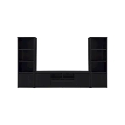 Coaster Co. Of America Winfield 3-piece Entertainment Center 78-inch Tv Stand Black
