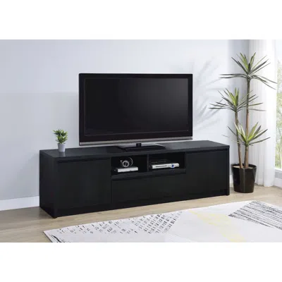 Coaster Co. Of America Winfield 78-inch 2-door Tv Stand Media Console Black