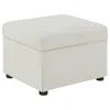 Coaster Co. Of America Winter Upholstered Hydraulic Lift Top Storage Ottoman Beige In White