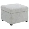Coaster Co. Of America Winter Upholstered Hydraulic Lift Top Storage Ottoman Grey In Gray